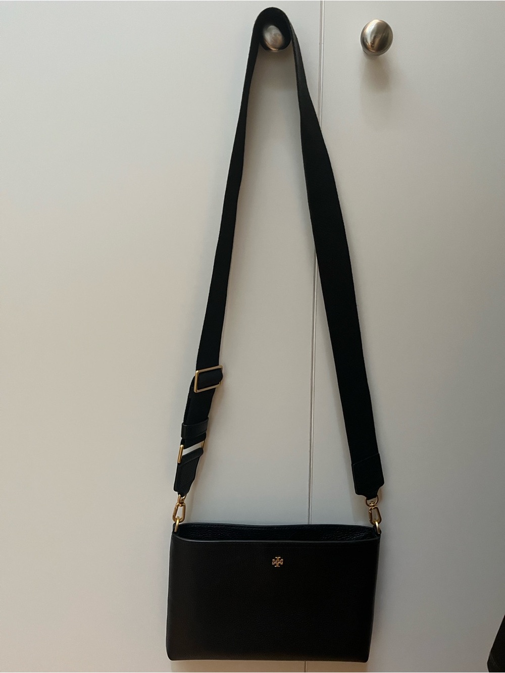 Tory Burch - Black Leather Crossbody - Picture 2 of 7